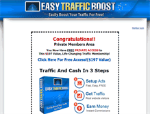 Tablet Screenshot of easytrafficboost.com